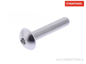 Vis de Capuchon de Boulon Pro Bolt M5 x 0.80 x 25 mm Aluminium Argenté - JM