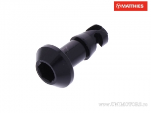 Vis de dégagement rapide 17 mm capuchon hexagonal noir - JM