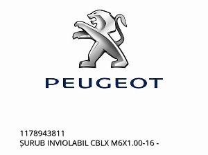 Vis inviolable CBLX M6X1.00-16 - 1178943811 - Peugeot