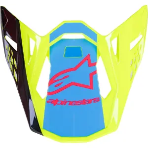 Visera de Casco Supertech M10 - Azul, Amarillo, Negro - Adulto - 01321723