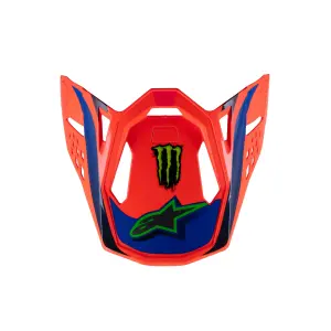 Visera de Casco Supertech M10 Deegan - Naranja, Rosa, Púrpura - Adulto - 01321805