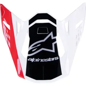 Visera de Casco Supertech M10 - Rojo, Blanco, Negro - Adulto - 01321722