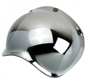 Visera de espejo cromada (plateada) (visera burbuja) para casco Custom Rider - Le Mans - Le Mans SV