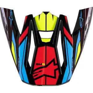 Visière de Casque Supertech M5 - Orange, Jaune, Cyan - Adulte - Taille Unique - 01321729