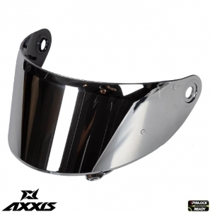 Visiera argento (tipo specchio) per casco integrale Axxis Draken S - tipo MT-V-18C - compatibile con il nuovo modello di casco A