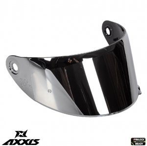 Visiera argento (tipo specchio) per casco integrale Axxis Draken S - tipo MT-V-18C - compatibile con il nuovo modello di casco A