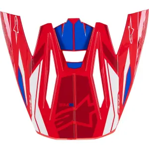 Visiera Casco Supertech M5 - Blu, Rosso, Bianco - Adulto - Taglia Unica - 01321728