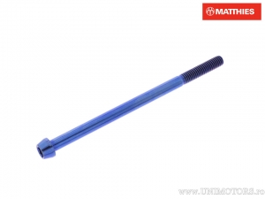 Vite a cappuccio conico rotondo Pro Bolt M6 x 1.00 x 100 mm Titanio Blu - JM