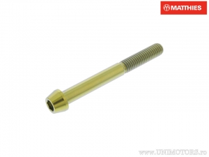 Vite a cappuccio conico rotondo Pro Bolt M8 x 1.25 x 70 mm titanio oro - JM