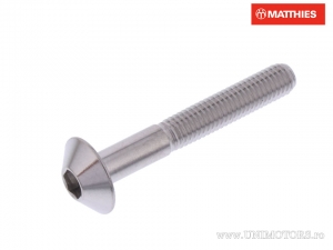 Vite a cappuccio Pro Bolt M5 x 0,80 x 35 mm in acciaio inossidabile A4 argento - JM