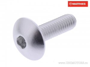 Vite a cappuccio Pro Bolt M6 x 1.00 x 20 mm alluminio argento - JM