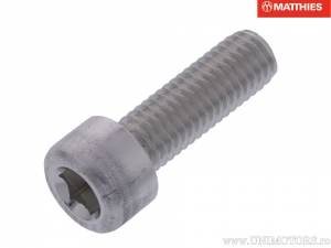 Vite a tappo rotondo Pro Bolt M8 x 1.25 x 25 mm alluminio argento - JM