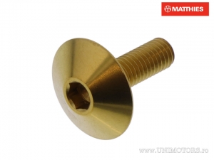 Vite a testa bombata Pro Bolt M5 x 0.80 x 16 mm Acciaio inossidabile A4 Oro - JM