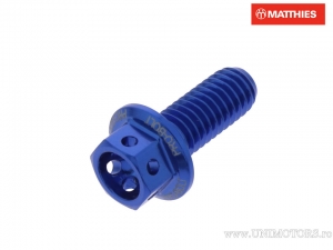 Vite a testa esagonale Pro Bolt M6 x 1.00 x 15 mm alluminio Racing blu - JM