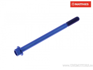 Vite a testa esagonale Pro Bolt M6 x 1.00 x 85 mm Titanio blu - JM