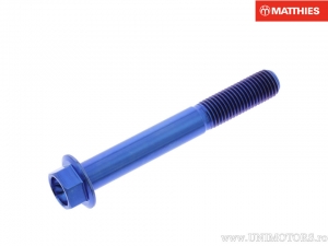 Vite a testa esagonale Pro Bolt M8 x 1.25 x 60 mm titanio blu - JM