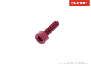 Vite a testa tonda Pro Bolt M3 x 0.50 x 10 mm alluminio rosso - JM