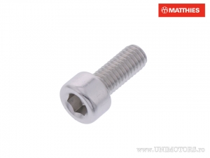 Vite a testa tonda Pro Bolt M5 x 0.80 x 12 mm alluminio argento - JM