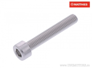 Vite a testa tonda Pro Bolt M5 x 0.80 x 30 mm alluminio argento - JM
