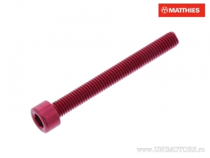 Vite a testa tonda Pro Bolt M5 x 0.80 x 45 mm alluminio rosso - JM