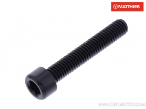 Vite a testa tonda Pro Bolt M6 x 1.00 x 35 mm alluminio nero - JM