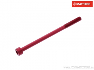 Vite a testa tonda Pro Bolt M6 x 1.00 x 90 mm alluminio rosso - JM