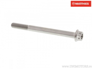 Vite esagonale doppia Pro Bolt M6 x 1.00 x 70 mm titanio Racing argento - JM