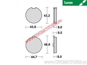 Voorremblokken - MCB513 organisch - Lucas TRW