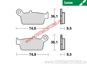 Voorremblokken - MCB575SR gesinterd SR - Lucas TRW