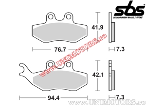 Voorremblokken - SBS 168CT (koolstoftechnologie) - (SBS)