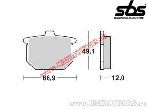 Voorremblokken - SBS 508HF (keramisch) - (SBS)