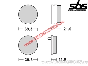 Voorremblokken - SBS 529HF (keramisch) - (SBS)