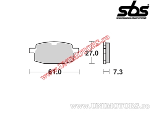 Vordere Bremsbeläge - SBS 111HF (Keramik) - (SBS)