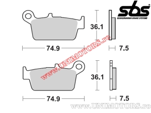 Vordere Bremsbeläge - SBS 116HF (Keramik) - (SBS)