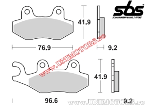Vordere Bremsbeläge - SBS 163HF (Keramik) - (SBS)