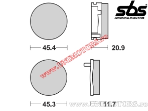 Vordere Bremsbeläge - SBS 521HF (Keramik) - (SBS)