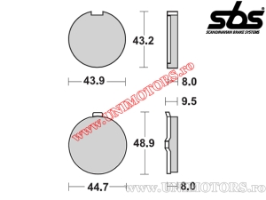Vordere Bremsbeläge - SBS 524HF (Keramik) - (SBS)