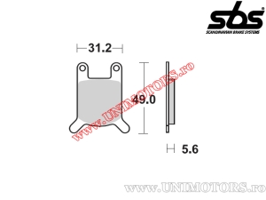 Vordere Bremsbeläge - SBS 532HF (Keramik) - (SBS)