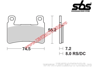Vordere Bremsbeläge - SBS 734DC (dual carbon) - (SBS)