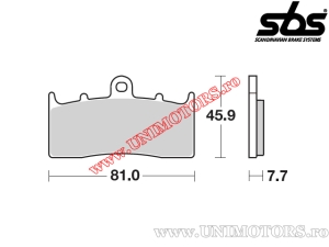 Vordere Bremsbeläge - SBS 743HF (Keramik) - (SBS)