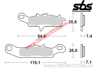 Vordere Bremsbeläge - SBS 798SI (metallisch / gesintert) - (SBS)