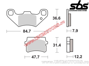 Vordere Bremsbeläge - SBS 855HF (Keramik) - (SBS)