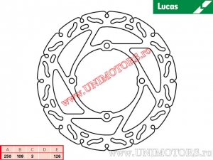 Vordere Bremsscheibe Racing MST308RAC starr - Lucas TRW