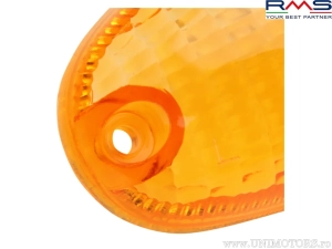 Vorderes rechtes orangefarbenes Blinkerglas - Gilera Typhoon / Storm / Piaggio NTT / NRG / Zip Fast Rider / Zip SP - (RMS)