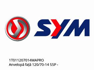 Vorderreifen 120/70-14 55P - 1T011207014MAPRO - SYM
