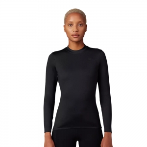 W TECBASE FIRE LS SHIRT [BLK]: Maat - M