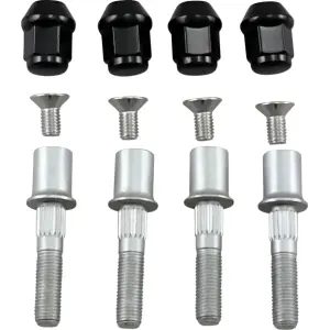Wheel Nut/Bolt Kit - Silver/Black - CAN AM MAVERICK 1000 / RENEGADE 1000 / RENEGADE 850 - Moose