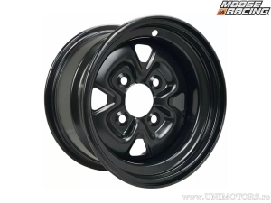 Wheel steel 4 x 110 mm model 110X - diameter: 12" - width: 7" - offset: 5+2 - color: glossy black - Moose