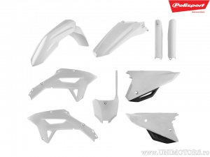 White/Black Plastic Set - Honda CRF 450 RX ('21-'22) - Polisport