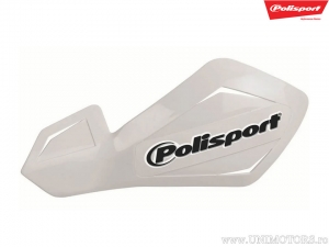 White replacement plastic set handguards Free Flow Lite - Polisport
